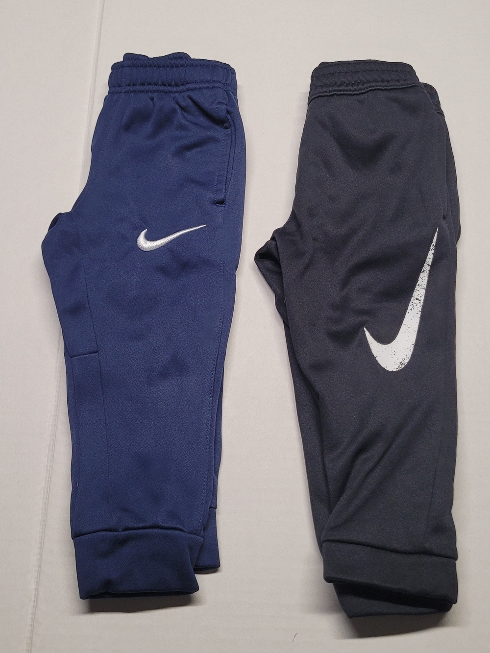 Nike Kids Joggers - Navy & Black with White Swooshes